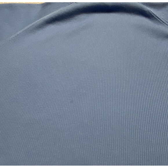 Vintage J Crew Y2K Womens Blue Cotton Ribbed Knit Sweater LS Turtleneck Classic - Picture 8 of 12